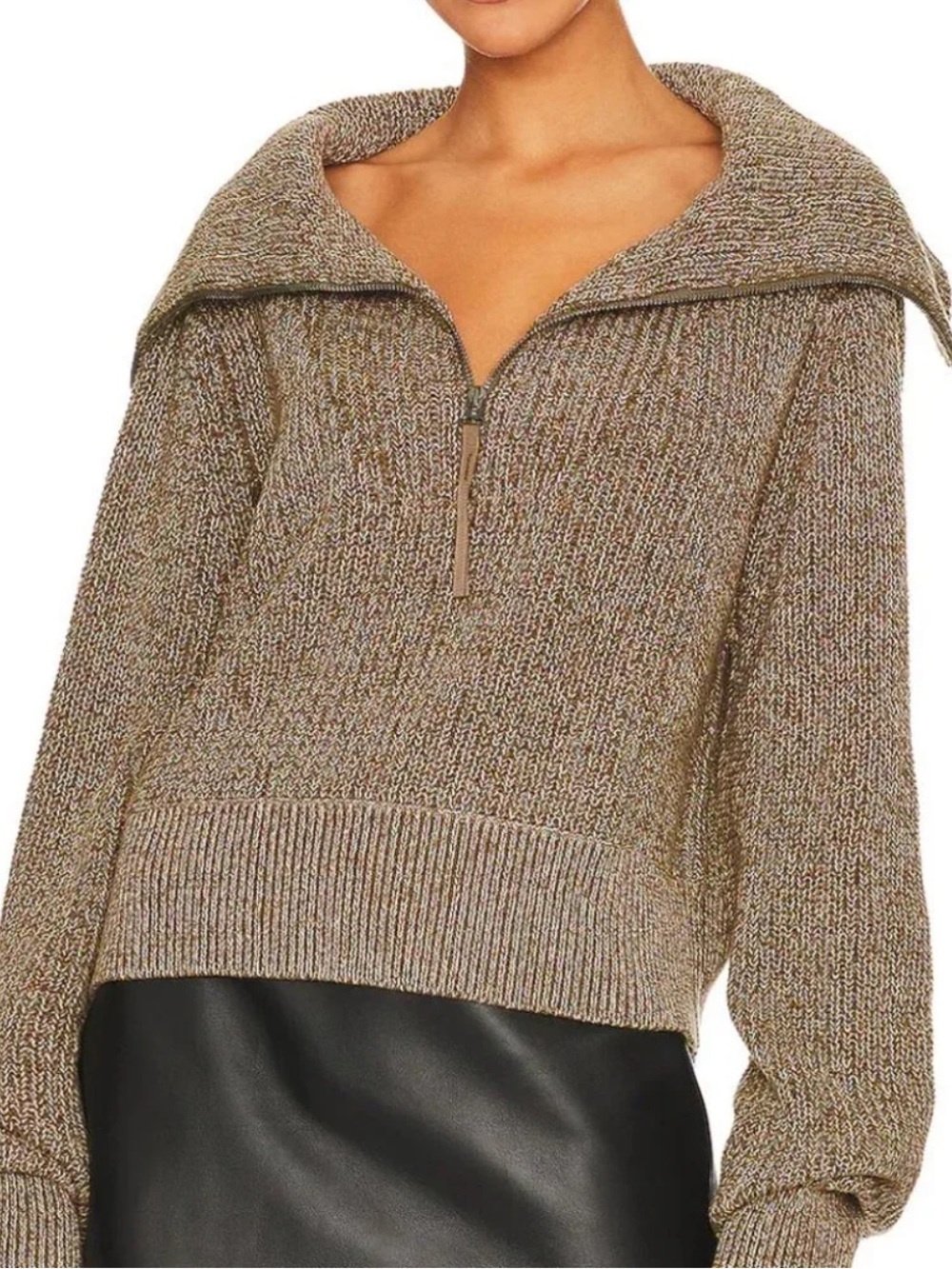 Varley Mentone 100% Cotton Half Zip Sweater Medium
